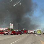 Texas plane crash: Massive fire erupts after multiple trucks hit near Hicks Airfield in Fort Worth